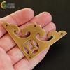 Suministro Directo de Fábrica Pieza de Flor Triangular de Bronce Latón Antiguo para Puerta de Armario Chino Caja de Madera Accesorios Decorativos Protector de Esquina