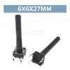 Interruptor Tátil de Furo Passante Vertical 4 Pinos Micro Botão 6*6*4.3/4.5/5/6/7/7.3/8/9/19/30MM