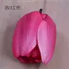 Flor de Tulipa Simulada Cabeça de Flor Oca Pode Ser Usada como Lâmpada de Flor Solar LED 6cm Artesanal DIY Flor de Seda de Osso Falsa