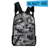 2022 Amazon Transfronteiriço Nova Camuflagem Impressão Digital 3D Periférico Mochila 3D Tecido OxforD Mochila 3D