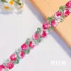 Encaje Bordado Floral Color Macarrón en Stock, Artesanía de Alta Densidad Soluble en Agua, Accesorios para el Cabello Hechos a Mano y Accesorios para Ropa de Muñecas