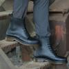Sapatos masculinos Martin de fábrica, cadarço, cano curto, moda casual, antiderrapante, galochas de pesca, proteção do trabalho para mineiros, galochas