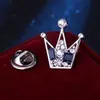 Moda europea y americana broche de corona para hombre broche pequeño para traje de hombre pin de corona pequeño de moda pin de solapa