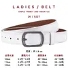 Cinto Feminino de Fivela de Pino em Couro Genuíno de Alta Qualidade Tendência Decorativo Ano do Zodíaco Cinto Vermelho para Jeans Atacado Cinto Puro de Couro Bovino