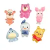 Oso de Fresa Resina Accesorios Materiales Pasador Animal de Dibujos Animados Funda de Teléfono Pegamento de Crema Transparente DIY Lazo para el Cabello Parche