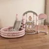 [Escada para Bebê com Escorregador para Uso Familiar Interno e Externo, Balanço para Crianças, Piscina de Bolinhas para Bebê, Bolas Oceânicas]