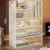 Estante de Almacenamiento de Escritorio Escritorio Simple Estantería de Múltiples Niveles Hogar Vertical Pequeño Gabinete de Almacenamiento Estación de Trabajo de Oficina Estante para Archivos