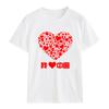 Me encanta ropa para actividad de grupo de actuación de coro de canciones rojas de jardín de infantes camiseta china ropa de clase de estudiante camisa cultural