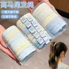 Goma para el pelo azul sal marina, fresca y elegante, para mujer, banda elástica de alta elasticidad para coletas altas, accesorio para el pelo versátil y elegante