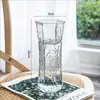 Vaso de Vidro em Formato de Cone Estilo Nórdico Ins Simples Grande Transparente para Bambu da Sorte Hidropônico Ornamento de Arranjo de Flores para Mesa de Escritório Sala de Estar