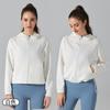 Sudadera Deportiva con Capucha de Capa de Aire Transfronteriza, Top Holgado para Ciclismo, Camisa Minimalista con Cremallera, Chaqueta de Gimnasio Oversize con Hombros Caídos