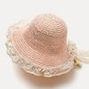Sombrero de Paja para Niños Sombrero de Bebé para Mujer Sombrero para el Sol para Padres e Hijos Sombrero de Playa Princesa Protección Solar de Primavera y Verano Sombrero para el Sol para Bebé de Niña
