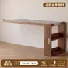 Escritorio de Estudio Usado para el Hogar Retro Semi-Cerrado Escritorio para Computadora Tocador de Esquina de Dormitorio con Gabinete de Almacenamiento Escritorio Integrado