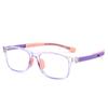 Lindo Armazón de Gafas para Miopía Infantil Bicolor, Puede Equiparse con Armazón para Ojos con Receta para Estudiantes de Primaria, Gafas de Silicona Suave Ultraligeras