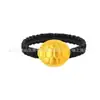 Anillo de Oro Puro 999 para Mujer, Estilo Nuevo, Anillo Trenzado de Cuerda Tejida Hecho a Mano, 24K, Venta al por Mayor para Regalos