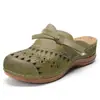 Amazon AliExpress 2026 Novos Sapatos Femininos para Comércio Exterior Bico Redondo Solado Grosso Salto Anabela Vazados Fechados Chinelos para Mulheres