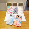 Lista de Comercio Exterior Textura Artística Difuminada Funda para Teléfono de Silicona Líquida para iPhone17 Cubierta para Teléfono Apple 18Pro