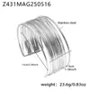 Pulsera Ancha de Diseño Amazon Fashion, Simple y Única, Banda para el Brazo Audaz y Versátil, Acero Inoxidable Chapado en Oro de 18 Quilates