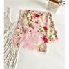 Procesamiento y Personalización Estilo Ins Bufanda de Seda de Longitud Media con Protección Solar para Mujer Bufanda Nueva Estampada de Espiga para Primavera y Verano Toalla de Playa