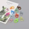 Llavero de Cadena de Langosta Transparente de Plástico Colorido DIY Casero Cadena para Mascarilla Hebilla Decorativa para Ropa, Bolsas, Juguetes