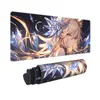 Teclado Customizado Bidimensional Extra Grande para E-Sports com Bloqueio de Borda para Homens e Mulheres, Mesa de Computador, Tapete de Mesa para Escritório, Mouse Pad