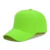 Cinco bonés de beisebol de aba reta com tampa rígida em branco, todos os jogos, com logo, para publicidade, feminino, de pelo, cor sólida verde, aba clara, masculino, atacado