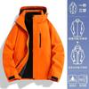 Chaqueta Tres en Uno Estilo Bortong de Tmall para Mujer, Conjunto de Dos Piezas Resistente al Viento, Impermeable y Cálido para Hombre, Adecuado para Montañismo en Personas Petitas