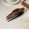 Elegante pinza para el pelo de acetato estilo francés cola de golondrina para mujer, accesorio para el pelo grande lujoso y elegante para la parte posterior de la cabeza
