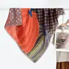 90 Nuevo Estilo Exótico Azul Otoño/Invierno Versátil Bufanda Exterior de Terciopelo para Mujer, Bufanda Cálida, Pañuelo para el Cuello, Bufanda Cuadrada Grande