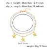 Conjunto de Collar de Estrella de Mar de Venta Caliente Transfronteriza Europeo y Americano, Collar de Perlas de Doble Capa de Estilo Vacacional Costero Moderno y Versátil