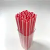 Pajitas desechables con forma de corazón, color rosa, diseño creativo, tubo recto, hechas de material PP de grado alimenticio, adecuadas para té de burbujas, jugos, fiestas y banquetes de boda