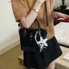 Bolsa Pequena de Bolinhas Estreladas de Luxo para Mulheres 2026 Novo Estilo Bolsa de Palha para Mão Bolsa Transversal Simples de Verão