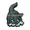 Gatito serie tema hebilla de zapato agujero zapatos diy accesorios para zapatos adornos de zapato desmontables pvcpvc plástico gota zapatos flor caricatura