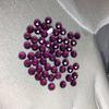 Granate de Magnesio Aluminio Natural Fondo Plano Corte Rosa Redondo 4mm Púrpura Granada Faceta Piedra Joyería