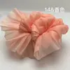 Tela de Organza con Textura Plisada de Poliéster con Patrón de Copos de Nieve, Vestido Camisero Ligero, Tela con Adorno de Encaje Lolita