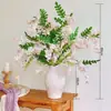 Flores Artificiais com Toque Realista de Alta Qualidade, Decorações de Plantas Verdes para Sala de Estar, Arranjos Florais, Dropshipping para Transmissões ao Vivo