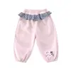 Capa de cuadros estilo coreano para niñas, pantalones de gato, moda casual nueva primavera y otoño 2026 para niñas pequeñas