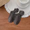 Calcetines Bajos Florales Suaves para Primavera y Verano para Mujer, Estilo Coreano Dulces de Encaje Antideslizantes de Corte Bajo Cortos, Calcetines Invisibles Transpirables Huecos