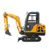 Excavadora Pequeña para Venta al por Mayor Spot Excavadora Pequeña de Una Tonelada para Uso Agrícola y Doméstico Excavación Máquina con Gancho para Triturar en Interiores de Huertos y Invernaderos