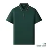 Directamente del fabricante, polos para hombre hechos de algodón mercerizado de lyocell, antibacterianos y transpirables, camisetas de manga corta para hombre, ropa de trabajo corporativa con impresión de logotipo