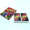 Juego de Cartas Uno Popular de Comercio Exterior Transfronterizo, Gadget para Fiestas, Juego de Cartas Uno Sencillo y Fácil de Usar con 108 Cartas Uno
