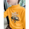 Ropa interior térmica de felpa cepillada para niños, cuello semi-alto, cálida para niños, top para bebé Otoño/Invierno, versátil para Otoño, ropa interior casual