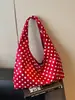 2025 Nuevo Lunares de Moda Otoño Nuevo Nylon Elegante Gran Capacidad Bolso de Hombro Bolso de Axila Bolso Tote