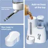 Botella de Agua para Hámster 2 en 1 - Comedero Automático, Dispensador de Botella de Agua para Animales Pequeños sin Goteo, para Hámsteres Sirios Enanos, Jerbos, Ratones, Erizos, Accesorios para Jaula de Hámster