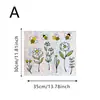 Película de Color Electrostática Flor Abeja Dibujo Animado Transfronteriza Decoración del Hogar Película Arcoíris Florales Mariquita Fresca Pegatina para Vidrio de Ventana