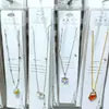 Collares Finos de Cadena Dorada y Plateada para Niñas con Pedrería, Colgantes de Moda al por Mayor, Varios Estilos de Joyería Dulce y Elegante