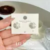 Nuevos Pendientes de Pétalo de Zircón de Verano, Exquisitos y Compactos, Modernos y Versátiles, de Gama Alta, Pendientes Súper Brillantes, Tendencia 2026