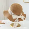 Sombrero de Pescador Transpirable con Cinta de Encaje Dulce Estilo Coreano para Mujer 2026 Nuevo Modelo Sombrero de Sol para Viajes al Aire Libre Vacaciones