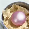 Bola de coco perolada moldável, de alto acabamento, feita à mão para alívio do estresse, brinquedo descompressor de vaselina