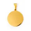 Nuevo producto transfronterizo: Colgante Redondo de Acero Inoxidable con Acabado Espejo, Disco Redondo con Broche de Semilla de Melón, Personalizable con Grabado, Varios Tamaños, Accesorios de Joyería